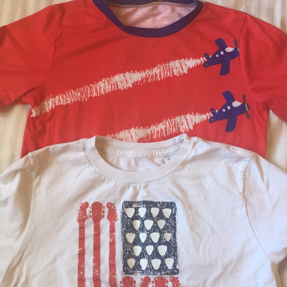 Two boys size 8 Fourth of July themed T-shirt’s